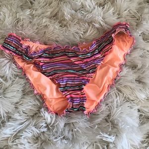 Striped Ruffle Bikini Bottom